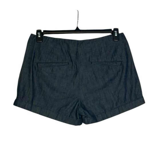 J.Crew blue chambray pleated shorts size 6 - Picture 2 of 10